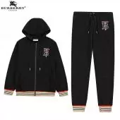 burberry mens jogging suit hoodie logob black